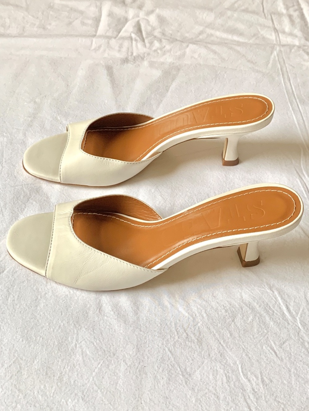 Staud Brigette Leather Heeled Sandals 36 - Picture 4 of 16